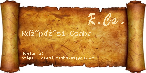 Répási Csaba névjegykártya