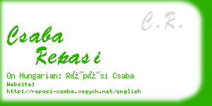 csaba repasi business card